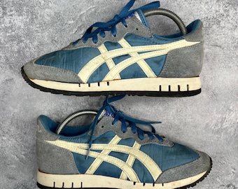 Asics Tiger Markle vintage de los años 80, color azul marino, fabricadas en Japón, para hombre, talla 6 de EE. UU.