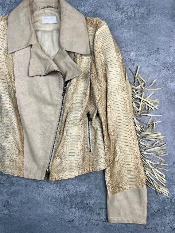 Santacroce Firenze Python Leather Western Woman J… - image 2