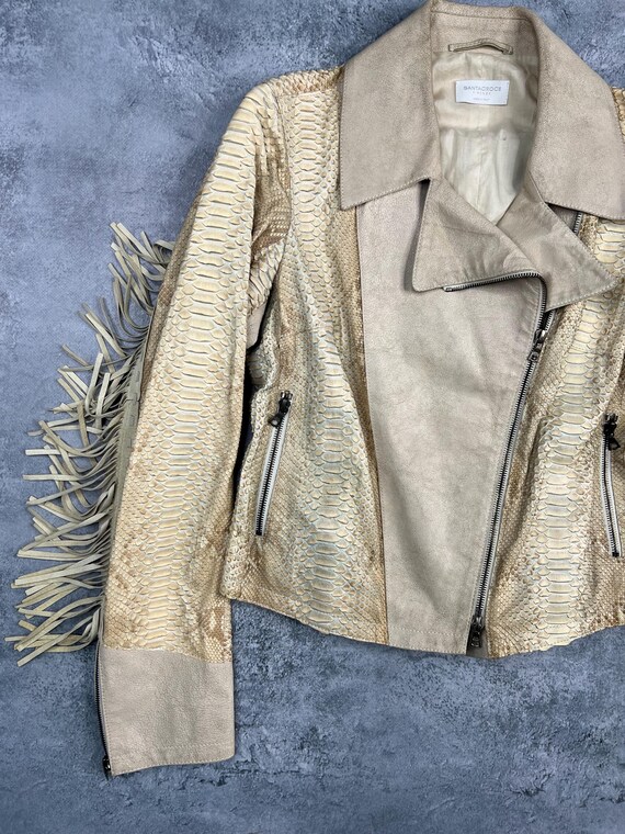 Santacroce Firenze Python Leather Western Woman J… - image 3