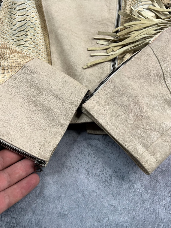 Santacroce Firenze Python Leather Western Woman J… - image 10