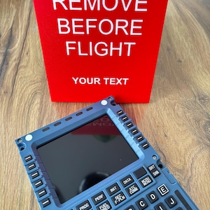 Personalized WinCtrl MCDU/PFP Dust Cover | Custom Text | Flight Simulator Cover | Airbus Cockpit Accessory | Perfect Gift