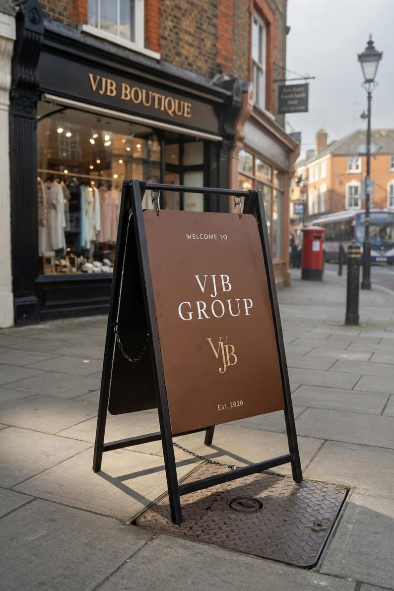Custom, A-frame Board, Sidewalk Display, Double-sided Sign, Outdoor ...