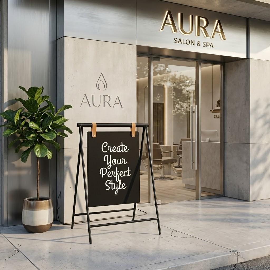 Custom, A-frame Board, Sidewalk Display, Double-sided Sign, Outdoor ...