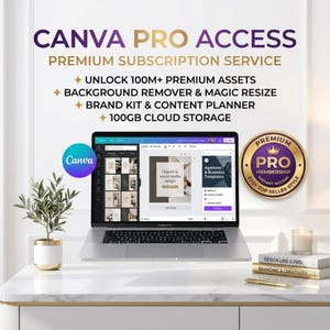 Canva Pro Subscription Lifetime Access 400,000+ Premium Templates, Full Private Account on your email Premium Subscription image 2