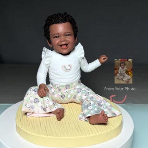 写真からカスタムミニフィギュア - 手作りポリマー粘土彫刻、子供への贈り物。パーソナライズされたフィギュア、通常の比率のアートフィギュア