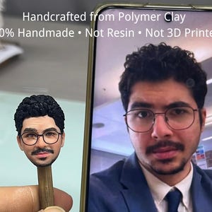カスタムアクションフィギュア、キャラクターモード - ハンドメイド、写真に基づいたカスタムスタチュー、夫へのパーソナライズされたギフト、恋人へのユニークなアートワークギフト 画像 2