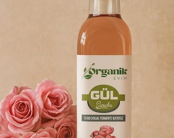 Vinagre de Rosa Artesanal - 100% Natural y Artesanal - Elixir de Belleza Gourmet Culinario - Vinagre con Infusión de Pétalos de Rosa, SpringofFlavors