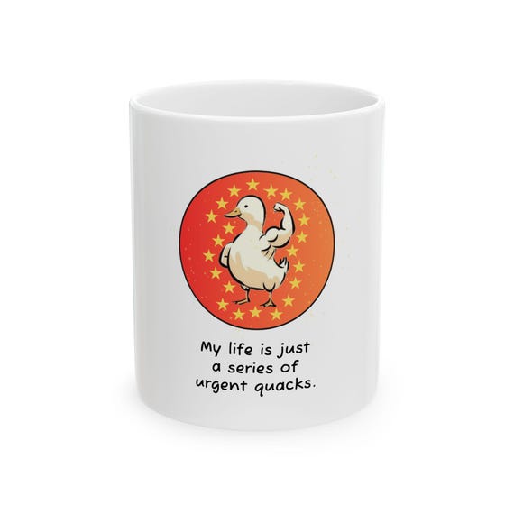 Coffee  Ceramic Mug Duck