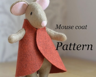 Clothes for Mouse pattern  : Mice Coat Tutorial primitive