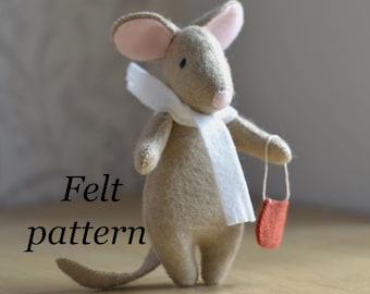 Felt Mouse sewing Pattern : Mini Mice Tutorial