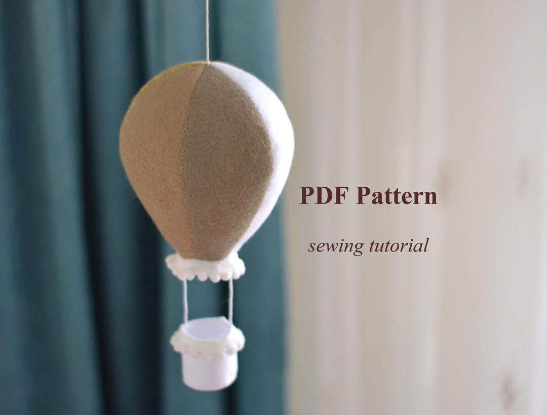 Hot Air Balloon Sewing Pattern - Etsy