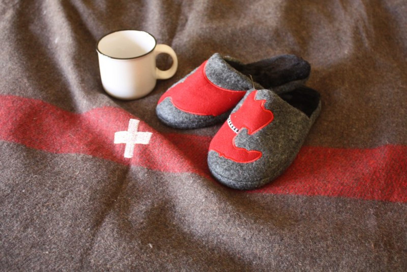 Swiss Army Wool Blanket / Outdoor Rustic Blanket for Cabins Etsy