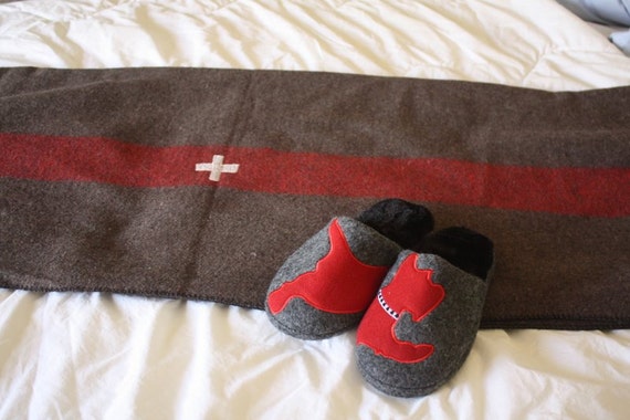 Swiss Army Wool Blanket Rustic Historic Design Swiss Army Wool Blanket Rustic, Swiss Army Blanket