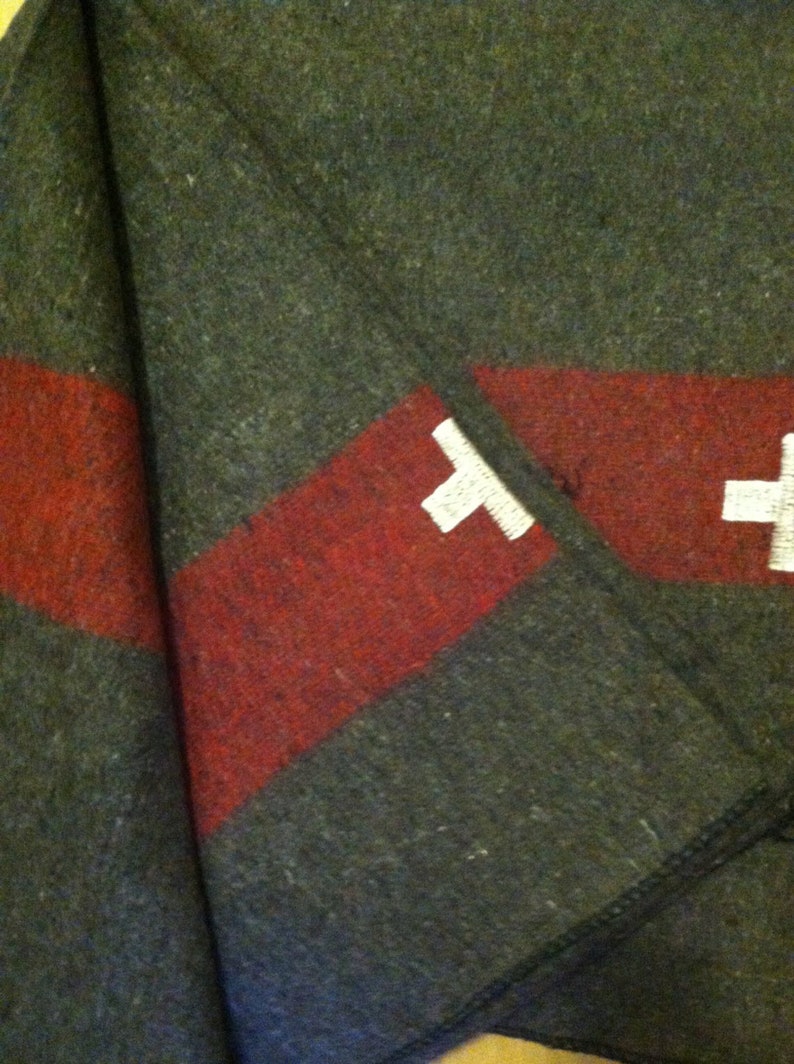 Swiss Army Wool Blanket Christmas Gift Etsy