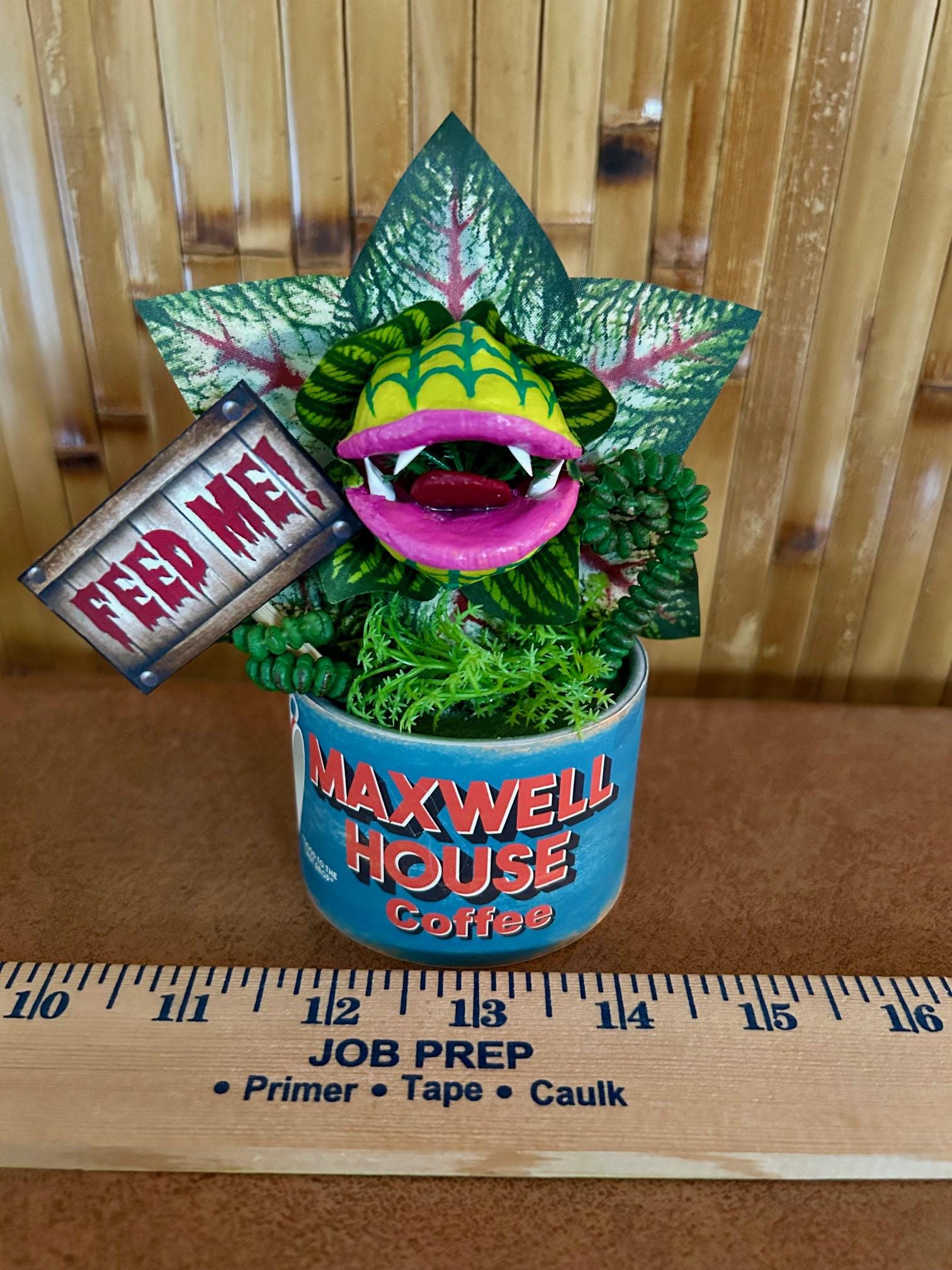Little Shop of Horrors Audrey 2 Coffee Can Sculpture 6 Inches Tall