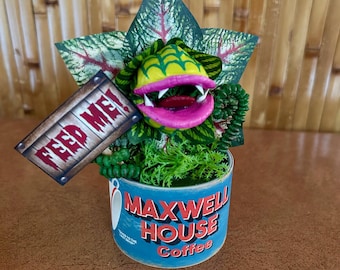 Little Shop of Horrors Audrey 2 Coffee Can Sculpture 6 Inches Tall