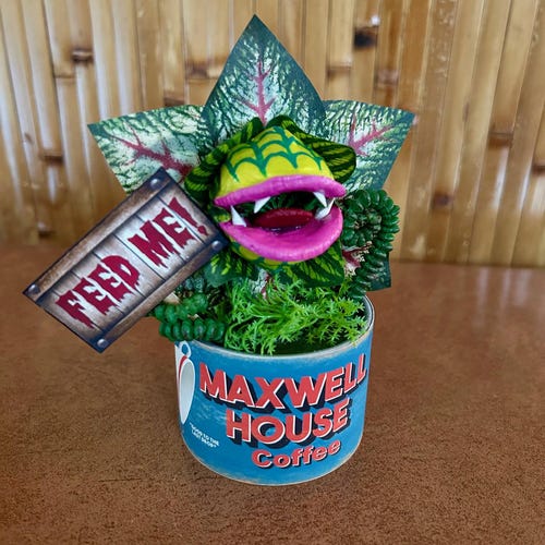 Little Shop of Horrors Audrey 2 Coffee Can Sculpture 6 Inches Tall