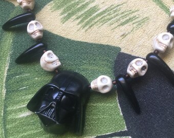 Primitive Darth Vader Star Wars  Necklace Black Talons Tiki Oasis VLV Pinup