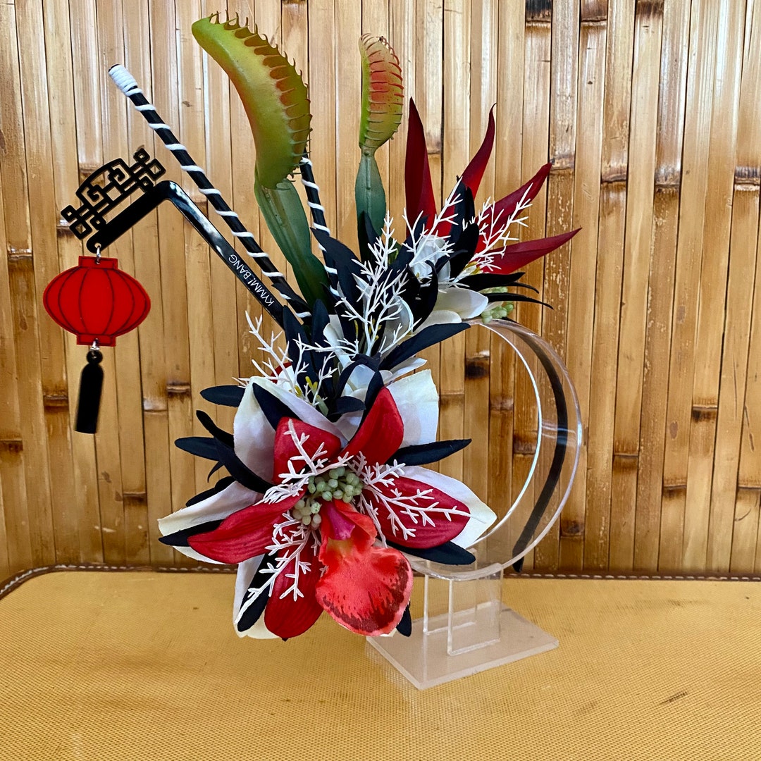 Lantern Red Swizzle Stick Kymm Bang Mini Half Crown Dapper Day