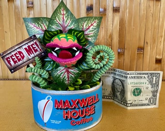 Little Shop of Horrors Audrey 2 Coffee Can Sculpture 7 Inches Tall