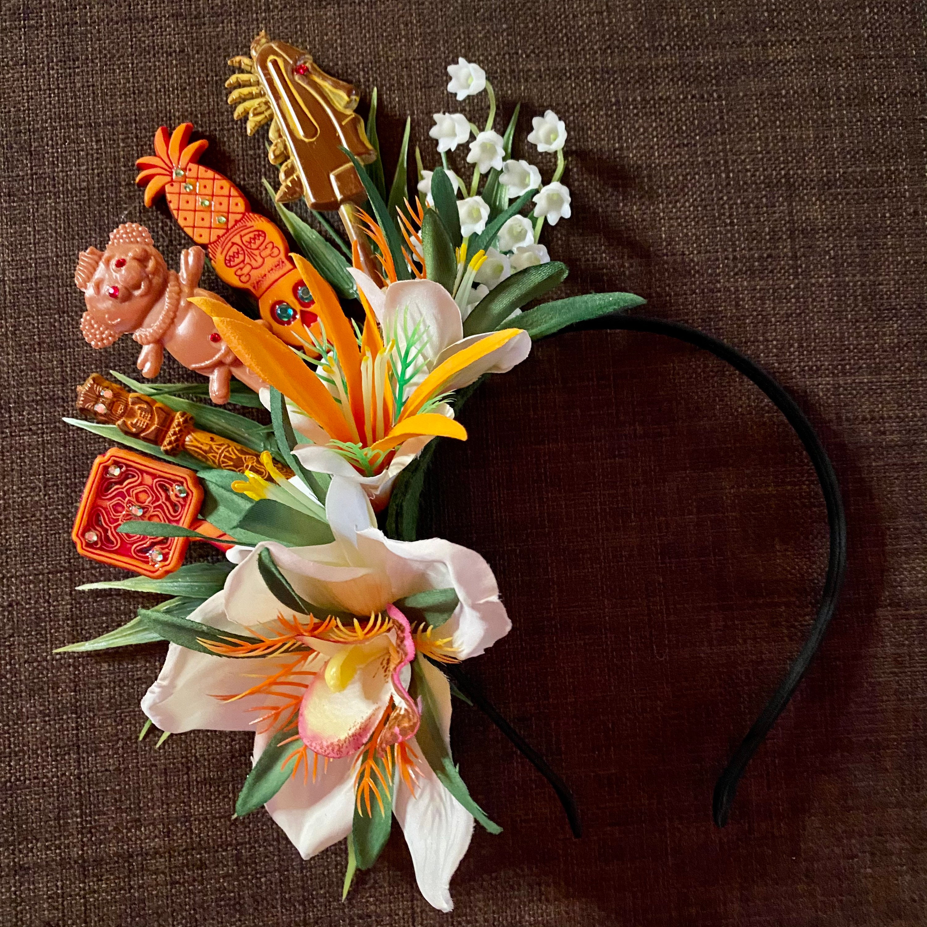 Swizzle Stick Mini Half Crown Orchid Dapper Day Halloween Comic Con Tiki Day Tiki Oasis VLV