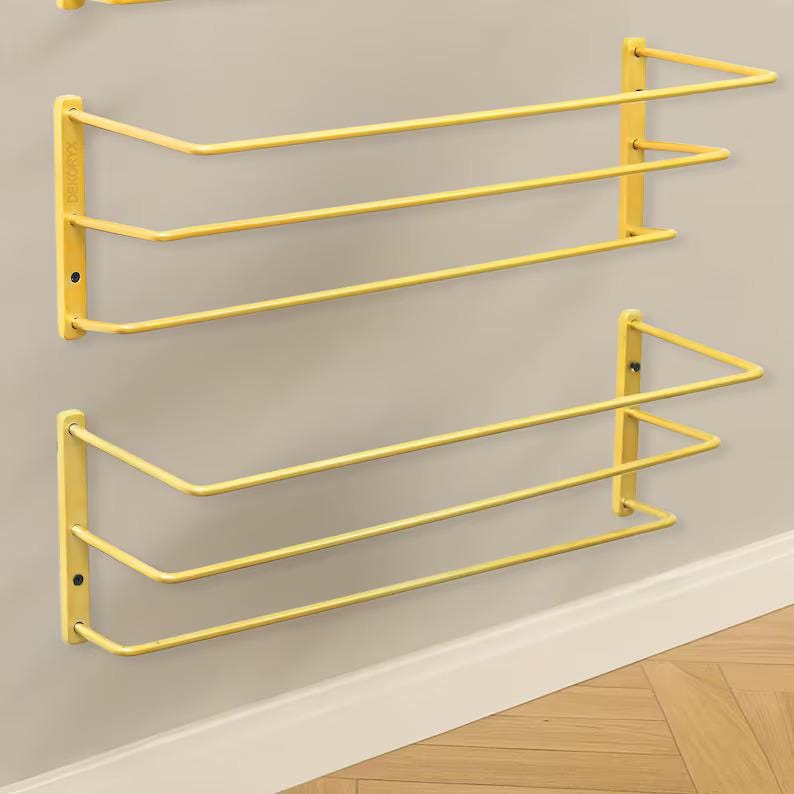 Wall-Mounted Metal Shoe Rack – Space-Saving Vertical Organizer with Modern Minimal Design image 4