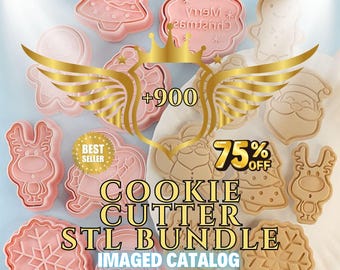 900+ Cookie Cutter STL Mega Pack | Baking Shapes 3D Print Files