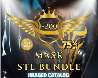 200+ Masken STL Bundle - 3D-Druck-Helme, Rüstungen & Requisiten