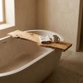Luxury Olive Wood Bathtub Tray – Handmade from 500–1000 Year Old Ancient Olive Trees, Natural Wooden Bath Caddy