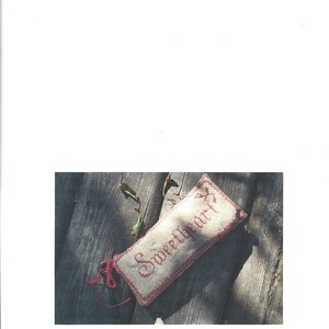 Sweetheart digital pinkeep pincushion cross stitch pattern