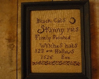 Halloween cross stitch pattern
