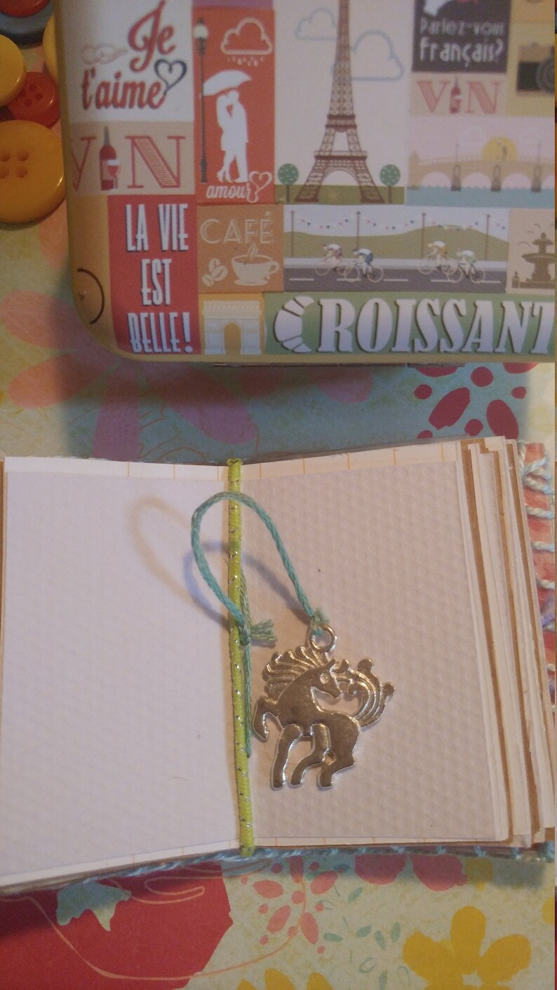 mini junk journal Mini suitcase tin