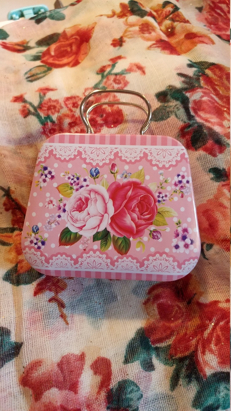 mini junk journal Mini suitcase tin