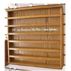 1/64th Scale Die-Cast Cars Oak Display Case (FREE Shipping)