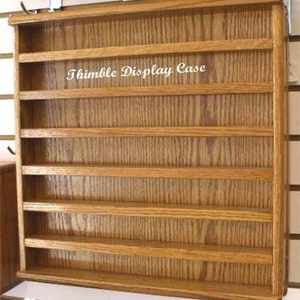 DisplayGifts Large 189 Thimble Display Case Cabinet Wall Shadow