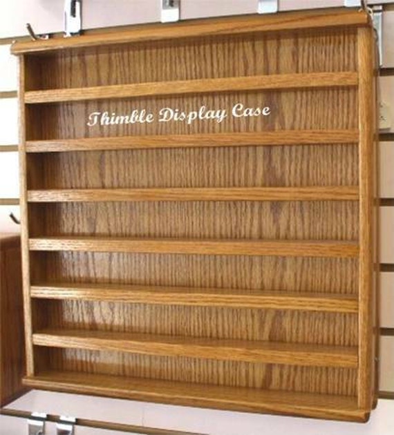 100 Opening Thimble / Small Miniature Display Case Cabinet