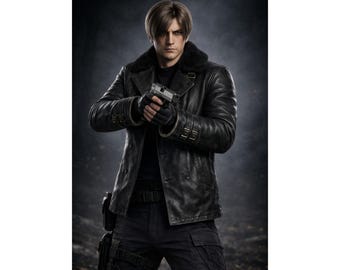 Leon Kennedy RE9 Leather Jacket | Handmade Resident Evil Cosplay