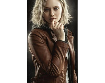 Grace Ashcroft RE9 & Ashley Graham RE4 Leather Coat RE Cosplay Handmade - All Sizes