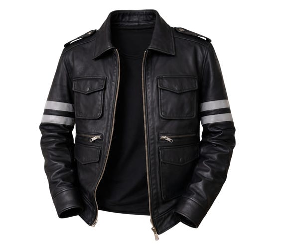 Leon S. Kennedy Resident Evil 6 Leather Jacket – RE6 Black Biker