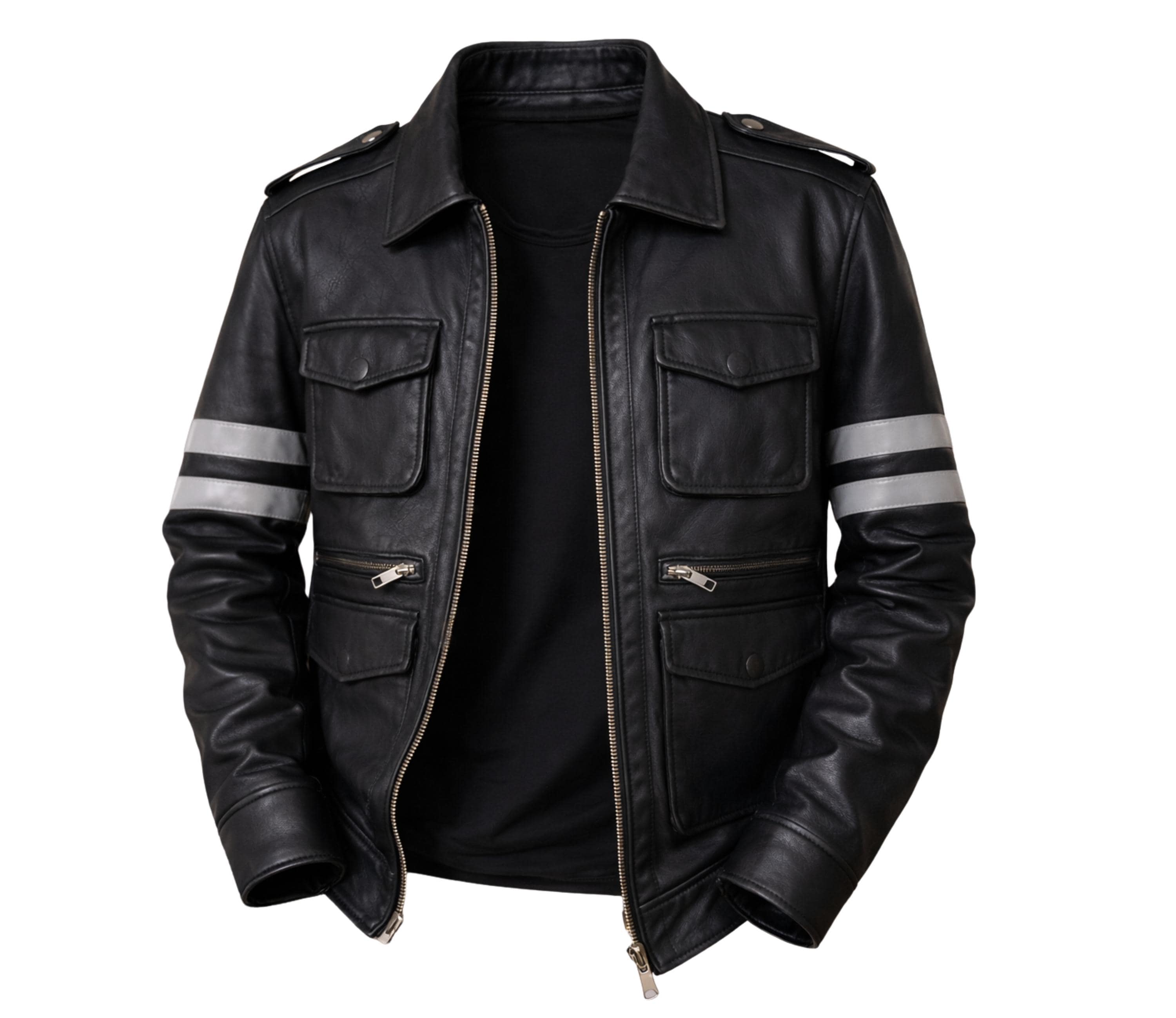Leon S. Kennedy Resident Evil 6 Leather Jacket – RE6 Black Biker