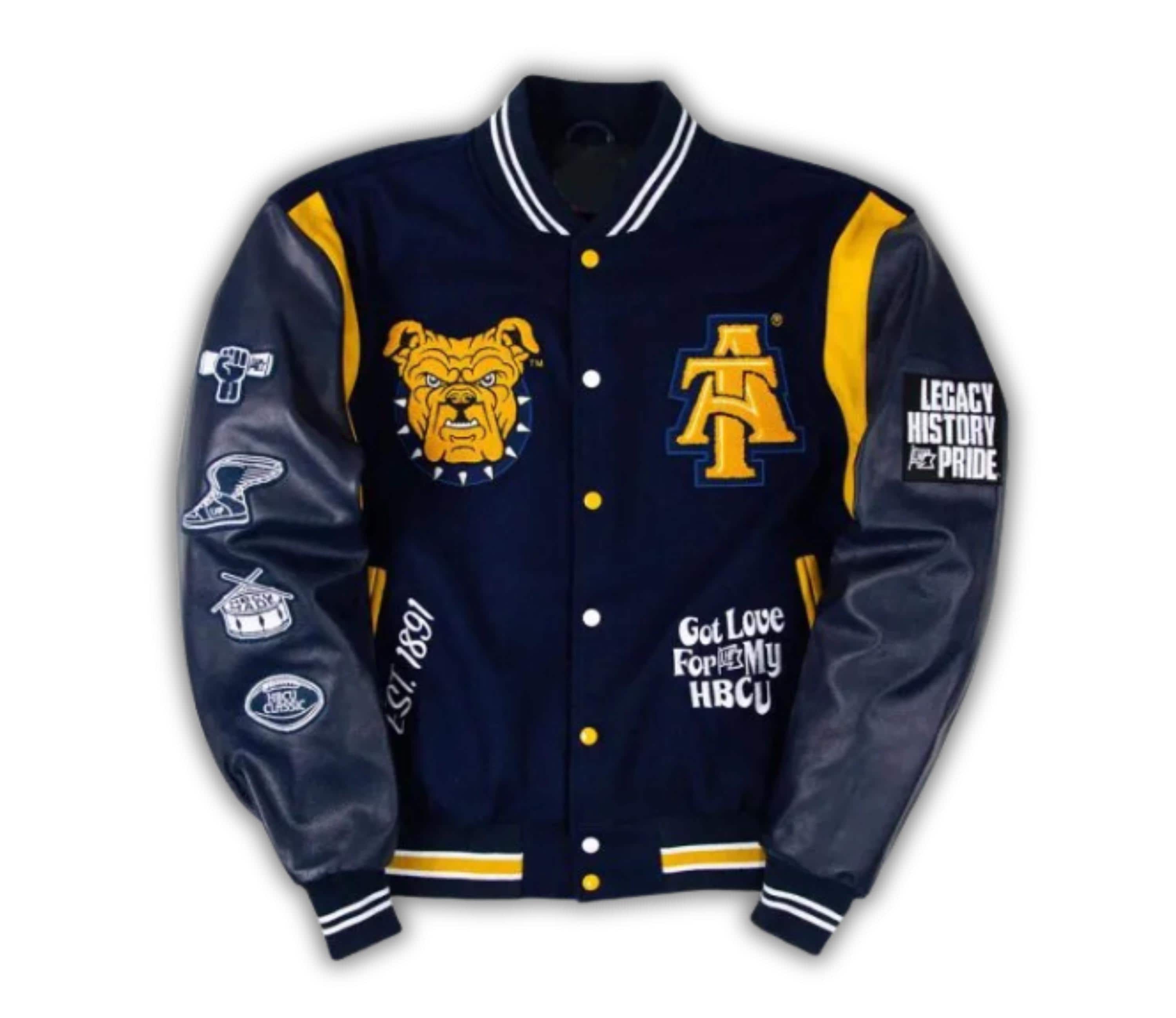 North Carolina A&T Motto 3.0 Aggie Pride Varsity Jacket Hand Made ...