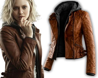 Grace Ashcroft RE9 & Ashley Graham RE4 Leather Coat RE Cosplay Handmade - All Sizes