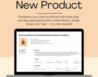 Notion Client CRM Template - Automated Business System (Digital Download)