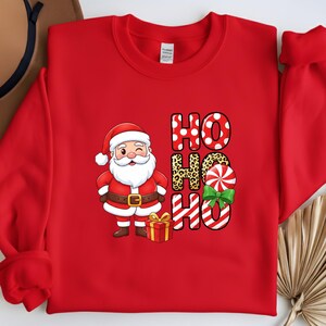 Funny Santa Christmas Sweatshirt, Nightmare Before Xmass Top, Gift for Women afbeelding 9