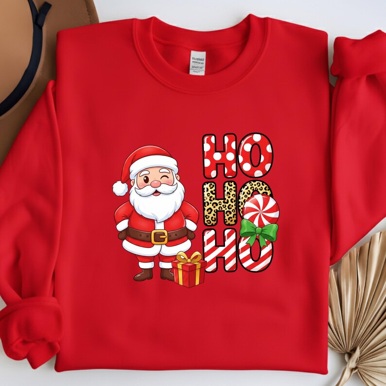 Funny Santa Christmas Sweatshirt, Nightmare Before Xmass Top, Gift for Women afbeelding 9