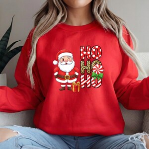 Funny Santa Christmas Sweatshirt, Nightmare Before Xmass Top, Gift for Women Rood