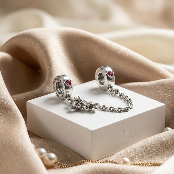 Nuevo charm de seguridad de Mickey, cadena de 5 cm de largo de ALE S925 para tu pulsera.