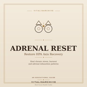 Adrenal Reset Guide | HPA Axis Recovery Protocol | Chronic Fatigue Stress Burnout Healing | Digital Wellness eBook