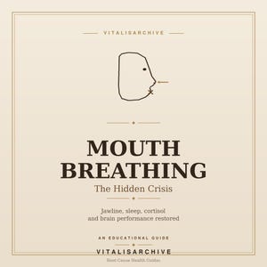 The Mouth Breathing Crisis PDF Guide | Jawline Sleep Apnea Mewing | Nasal Breathing Cortisol Brain Fog | Digital Download eBook