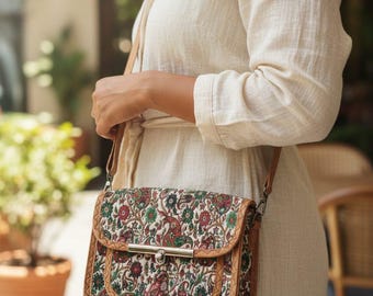Sac à bandoulière floral bohème, sac à bandoulière en tapisserie fait main, sac à main en tissu de style vintage, petit sac chic de tous les jours